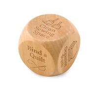 Stitch Roll Quilters Decision Dice Sewing Quilting Dies Gifts for Sewists Craft Lovers Enthusiasts Crafters Dice Sewing Games for Adult Quilter Tools for Women Novelty Funny Wooden Quilting Dices Task