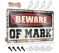 Stitch Room Decor Accessory Farmhouse Signs | Beware Of Mark Funny Decorative Wall Art Ready To Hang For Outhouse(20X30CM)