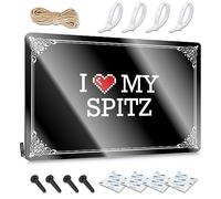 Stitch Room Decor Decor Signs - I Love My Spitz Decorative Metal Wall Art Ready To Hang For Barn(20X30CM)