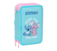 STITCH - School Pencil Case with 37 Tools Included, Children's Pencil Case, Child, Ideal for Children from 5 to 14 Years, Comfortable and Versatile, Quality and Resistance, 12.5 x 5.5 x 19.5 cm