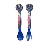 Stitch Set of 2 Reusable Plastic Cutlery Fork and Spoon