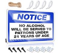 Stitch Soft Bath Metal Wall Decoration - Notice No Alcohol Nice Metal Wall Art Ready To Hang For Restaurant(30X40CM)
