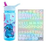 Stitch Stickers Personalised Water Bottle with Straw for Kids by Polar Gear - Back to School - Personalised Gifts for Kids