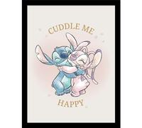Stitch (Stitch Cuddle Me) Framed 30 x 40cm Print