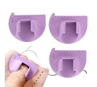Stitch Stopper & Seam Gauge - Sewing Guide Ruler Template | DIY Quilting Tool with Thumb Guide | Straight Curved Stitching Measure Tool | Hand Hem Kit 2mm 3mm 4mm