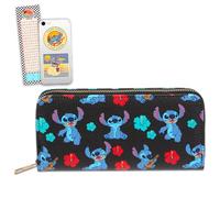 Stitch Wallet for Women Set - Bundle with Lilo and Stitch Wallet for Women Plus Phone Decal, More | Stitch Wallet for Girls, Teens, Multicolor, Stitch Wallet, Stitch Wallet, Stitch for Girls, Stitch