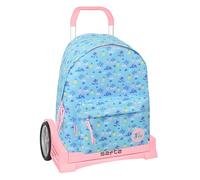 STITCH WAVES - School Backpack 774, Ergonomic Back, with Safta Evolution Trolley, Ideal for Children of Different Ages, Comfortable and Versatile, Quality and Resistance, 33 x 15 x 42 cm