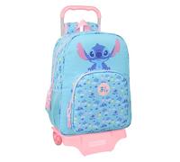 STITCH WAVES - School Backpack with Trolley Safta 905, Ideal for Children of Different Ages, Comfortable and Versatile, Quality and Resistance, 33 x 14 x 42 cm