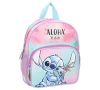 STITCH Wild Energy School Bag Backpack by Disney Lilo & Stitch - Backpack for Children | School | Kindergarten - Colour Pink and Blue - Size 29 x 23 x 8 cm
