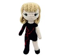 Stitch-Witch Artisanal Handmade Crochet Finished Plush Doll (super star in snake bodysuit)