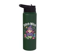 Stitch Witch Sewing Magic Enchanting Fun Stainless Steel Insulated Water Bottle