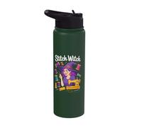 Stitch Witch Sewing Magic Enthusiast Apparel Stainless Steel Insulated Water Bottle
