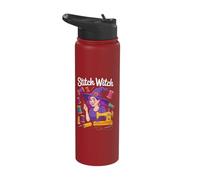 Stitch Witch Sewing Magic Enthusiast Apparel Stainless Steel Insulated Water Bottle