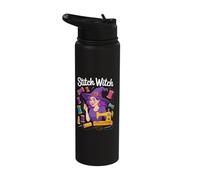 Stitch Witch Sewing Magic Enthusiast Apparel Stainless Steel Insulated Water Bottle