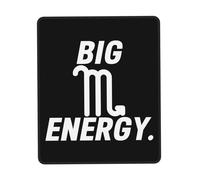 Stitched Edges Mouse Pad, Big Scorpio Energy Mouse Mat Durable Desk Pad 25X30cm for Home Gamer Office