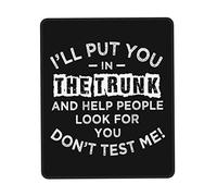 Stitched Edges Mouse Pad, I'll Put You in The and Help People Look for You Office Mousepad Spill-Resistant Desk Pad 25X30cm for Work Studying Gamer