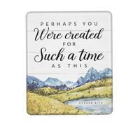 Stitched Edges Mouse Pad, Perhaps You were Created for Such A Time As This Gaming Mousepad Soft Desk Mats 25X30cm for Gamer Typing Laptop