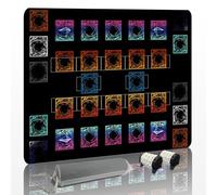 Stitched for Yugioh Playmat, 2-Player,Free Counters*2 & Storage Bag Master Rule Duel Field Zones, Large Card Game Mat, Original Art Designs & Accessories (Basic)