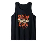 Stitched Together with Care Crochet Lover Tank Top