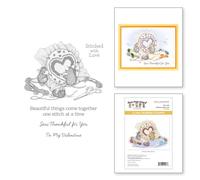 Stitched with Love Cling Rubber Stamps from The House-Mouse Heart and Soul Collection