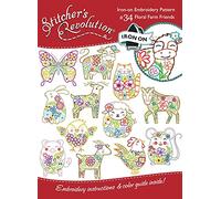 Aunt Martha's Floral Farm Friends Embroidery Pattern - 7x5 inches - 1 Piece