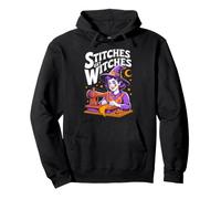 Stitches Get Itches While Witches Sewing Pullover Hoodie