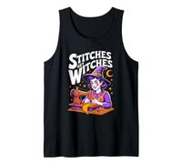 Stitches Get Itches While Witches Sewing Tank Top