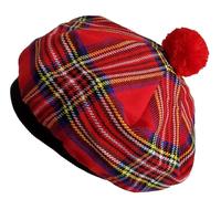 STITCHIFY Tammy Tam O Shanter Hat Bonnet Beret Balmoral Scottish Army Cap - Royal Stewart