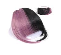 Stitching Air Bangs Synthetic Fake Bang Hair Piece Clip In Hair Extension Fake Fringes Bang Women Natural Air Bangs Clip on Bang(B-T)