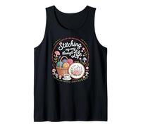 Stitching My Way Through Life Craft Cottagecore Floral Tank Top