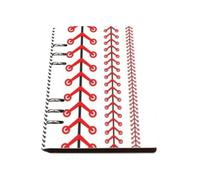Stitching Of The Baseball Notebook A5, Pu Leather Notebooks, Lined Paper Revision Notebooks 180Pages/90Sheets, Homework Book for Study, Notes Book for Dairy, Study Essentials Journal Diary