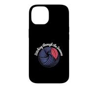 Stitching Through The Seasons Cozy Knitting Yarn Lover Case for iPhone 14