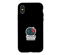 Stitching Through The Seasons Cozy Knitting Yarn Lover Case for iPhone X/XS