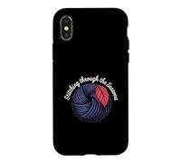 Stitching Through The Seasons Cozy Knitting Yarn Lover Case for iPhone X/XS