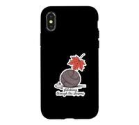 Stitching Through The Seasons Cozy Knitting Yarn Lover Case for iPhone X/XS