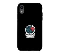 Stitching Through The Seasons Cozy Knitting Yarn Lover Case for iPhone XR