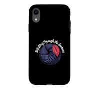 Stitching Through The Seasons Cozy Knitting Yarn Lover Case for iPhone XR