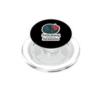 Stitching Through The Seasons Cozy Knitting Yarn Lover PopSockets PopGrip for MagSafe