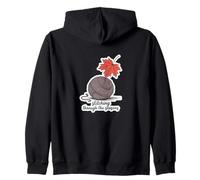 Stitching Through The Seasons Cozy Knitting Yarn Lover Zip Hoodie