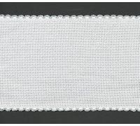 Stitchtastic 4 Inch/10cm Wide Aida Band (14 Count) - Silver Edging