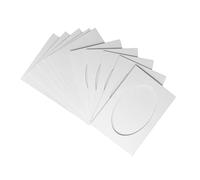 Stitchtastic Oval Aperture A6 Cards - White (Pack Of 5)