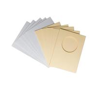 Stitchtastic Round Aperture A6 Cards - Cream (Pack Of 5)
