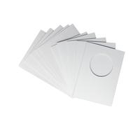 Stitchtastic Round Aperture A6 Cards - White (Pack Of 5)