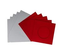 Stitchtastic Round aperture square cards - Christmas Red (Pack of 5)