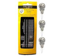 Stitchtight - John James JJ40000 50 Assorted Sewing Needles Bundle with 3 Standard Needle Threaders