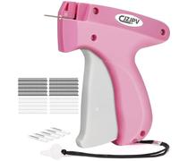 Stitchy Gun for Clothes, Handheld Stitch Gun Quick Clothing Fixer, Tagging Gun Tag Attacher, Quick Stitch Micro Sewing Kit Include 6 Needles and 2000 Mini Fasteners, Pink