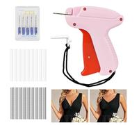 Stitchy Quick Clothing Fixer Micro Stitch Gun for Clothes Instant Stitch Tool Tagging Gun for Clothing Sewing Machine Mini Stitching Guns with 1000 Fasteners & 5 Needles(Pink)