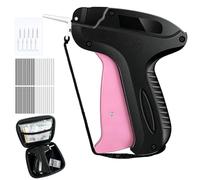 Stitchy Quick Clothing Fixer, Mini Stitch Gun for Clothes, Clothing Stitch Tagging Gun with Case,Stitchy Tool with 6 Needles,1500 Black & 1500 White 5mm Micro Fasteners(Black-Pink)