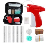 Stitchy Quick Clothing Fixer, Stitch Gun, Clothes Tagging Gun, Stitch Gun for Clothes, Tag Gun with 5 Replacement Needles,100 Labels,1000 Black & 2000 White Micro Fasteners,Sewing,Stitching Fixing,Red