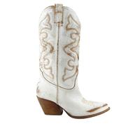Stivale Texano E2000 - female - Elena Iachi - Cowboy & Biker Boots - White - 4 1/2 UK - Shoes 4 1/2 UK